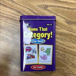 Fun Deck Name That Category Game - Purple